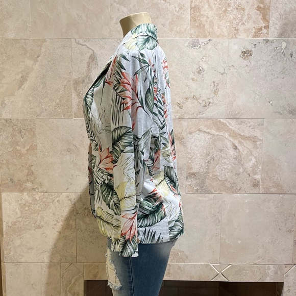 RD - koko floral linen blazer jacket nwt M - Picture 3 of 9